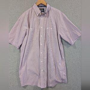 Wrangler George Strait Collection Button Shirt Men's 2XLT Tall Red Blue